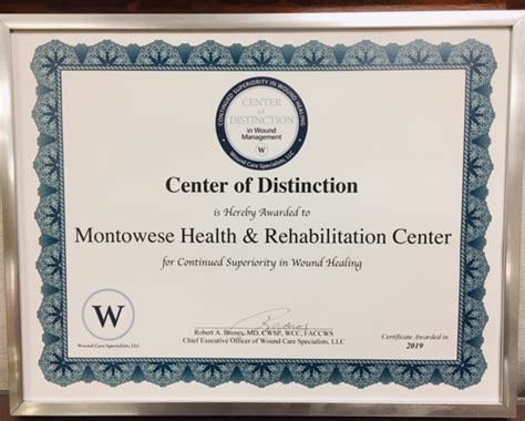 Montowese Health & Rehabilitation Center Recognized For Outstanding ...