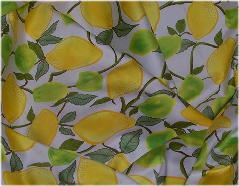 Lemon Print Fabric