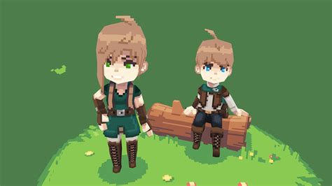 'Adventurer's Glade' - Lowpoly Pixel Scene by Brendan Sullivan | Pixel ...