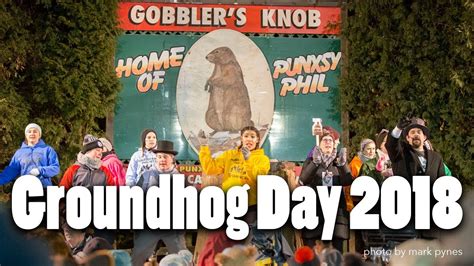 Scenes from Groundhog Day 2018 at Punxsutawney's Gobbler's Knob - YouTube