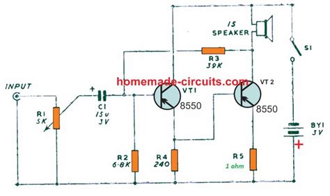 small 5v audio amplifier circuit diagram - Wiring Diagram and Schematics