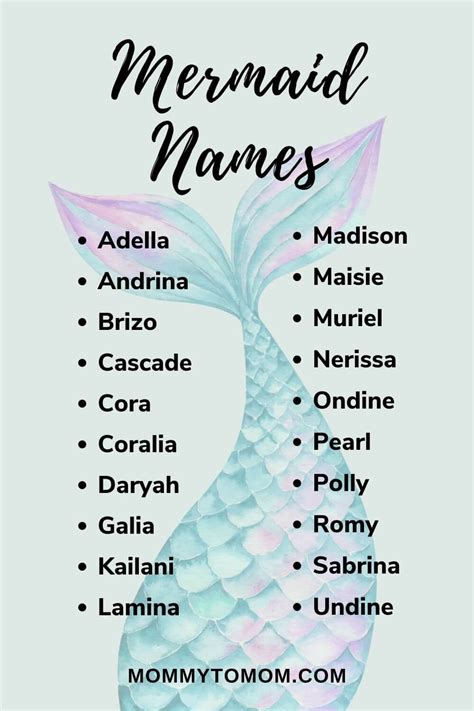 75 Mystical Mermaid Names And Their Meanings