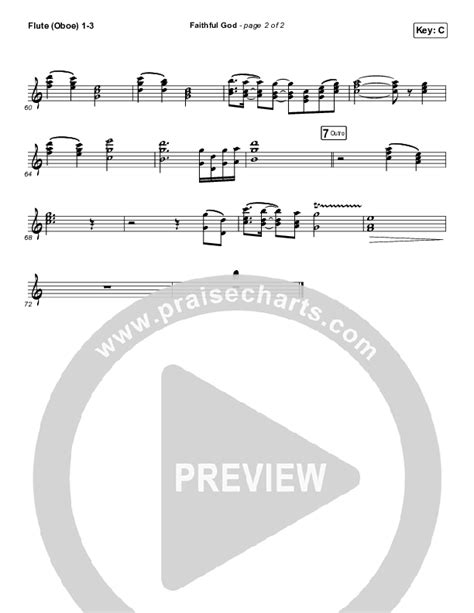 Faithful God Flute/Oboe Sheet Music PDF (I Am They) - PraiseCharts