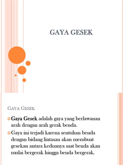 Gaya Gesek | PDF