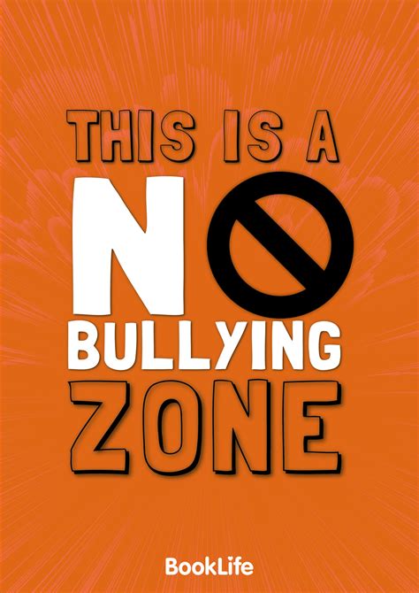 Free No Bullying Zone Poster – BookLife