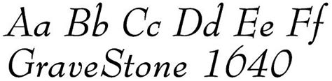 Fonts | Gravestones