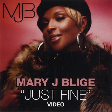 Mary J Blige Just Fine US promo DVD-R (461363)