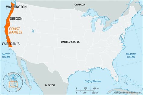 Coast Range Map