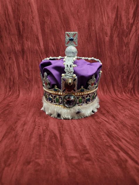 Queen Elizabeth Crown Replica State Imperial Crown 1:1 Scale - Etsy