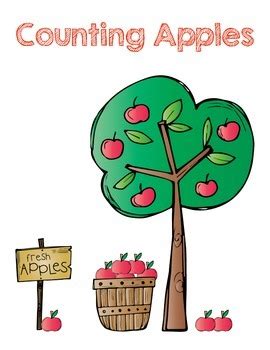 Counting Apples File Folder Game by True Teaching | TpT