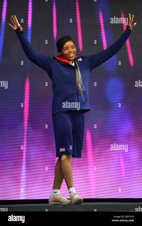 Great Britain's Abigail Irozuru ahead of the Women's Long Jump Finals during day three of the ...