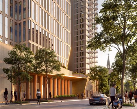 Snøhetta Unveils Carved Residential Tower and Synagogue for New York City's Upper West Side ...