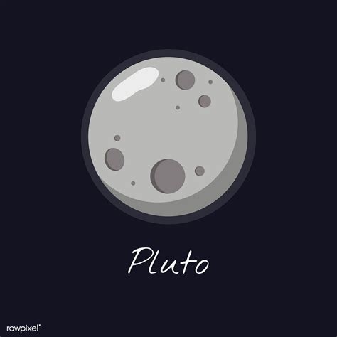 Planet Pluto vector | free image by rawpixel.com | Pluto, Pluto planet ...