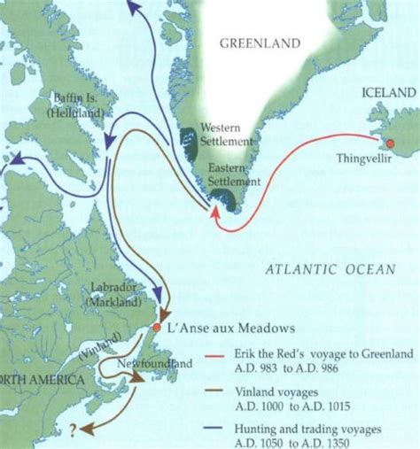 - Viking settlements in North America. … | Vikings | Vikin…