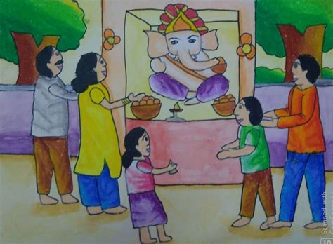 Top more than 151 dussehra oil pastel drawing super hot - vietkidsiq.edu.vn