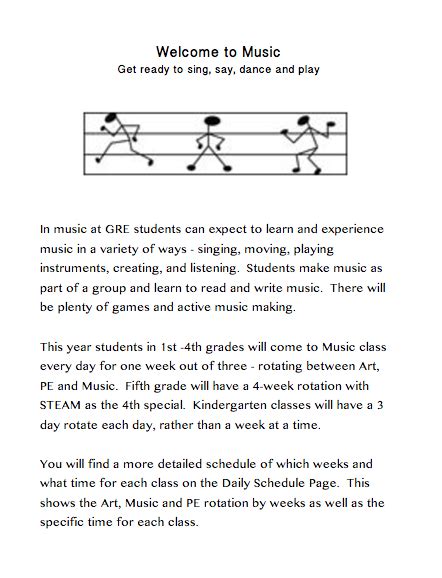 Mrs. Petty's 2017-18 GRE Music Blog: Welcome to Music