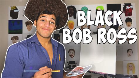 How To Paint With Black Bob Ross - YouTube