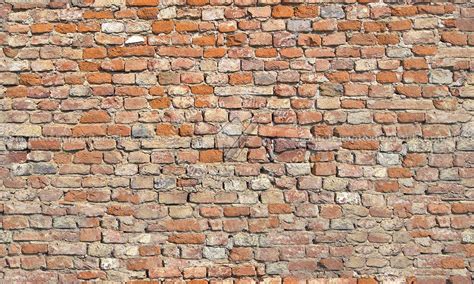 Old damaged wall bricks texture seamless 20733