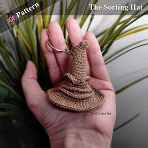 Sorting Hat Keychain Amigurumi Crochet Pattern PDF File English - Etsy