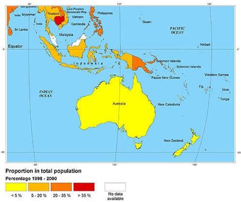 Oceania Countries Political Map