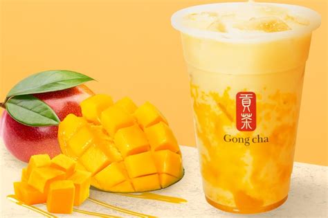 Gong Cha "Luxurious Ripe Mango Milk Tea" with the largest amount of pulpy mango sauce ever ...