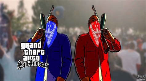 Crips and Bloods Gangs for GTA San Andreas Definitive Edition