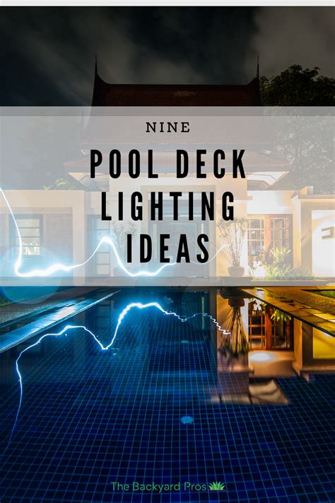 9 outdoor pool deck lighting ideas – Artofit