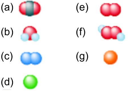 Name each of the below as an atomic element, a molecular element, or a compound. | Homework ...