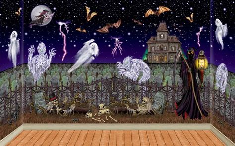 Halloween Graveyard Insta-Theme, Backdrop, Backgrounds & Props