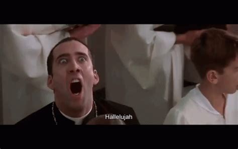 Nicholas Cage Says Hallelujah GIF - Hallelujah Nicholascage Scary ...