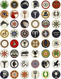 14 Ancient Greek Symbols and Emblems - Hellenic Symbols and shield ...