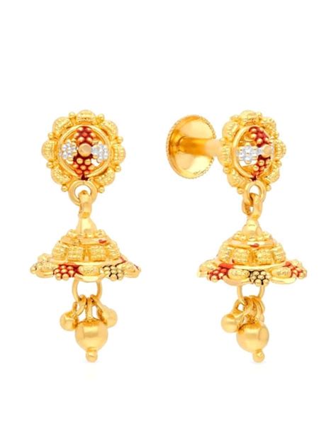 Buy Malabar Gold and Diamonds 22k Gold Earrings for Women Online At ...