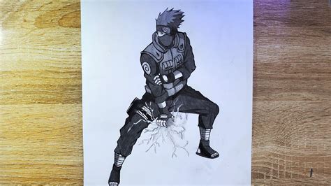 Drawing kakashi Hatake [full body| pencil sketch - YouTube