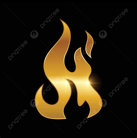 Golden Fire Flame Symbol Logo Sign Logotype Flame Power Vector, Logotype, Flame, Power PNG and ...