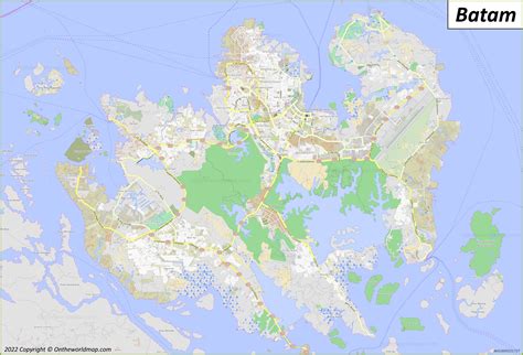 Batam Map | Indonesia | Maps of Batam Island and City