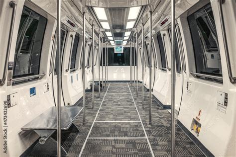 Empty Airport Tram During Covid Stock Photo | Adobe Stock