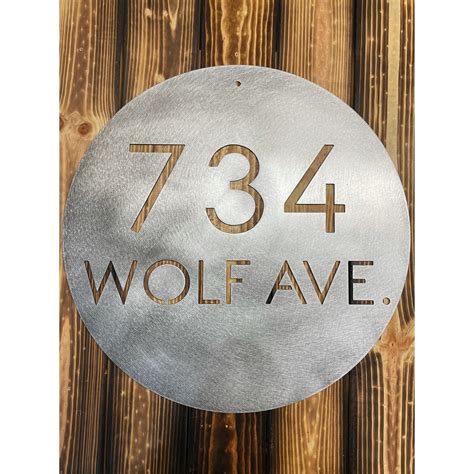 Custom Metal Address Sign Custom Street Address Sign Metal | Etsy