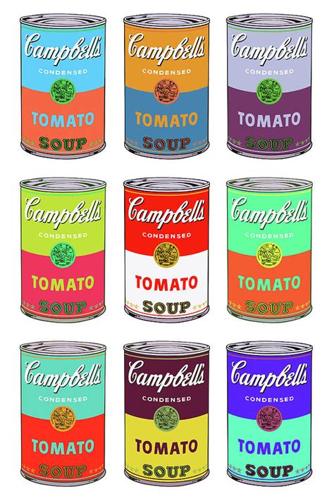 Campbell's Soup Cans Pop Art Painting by Andy Warhol