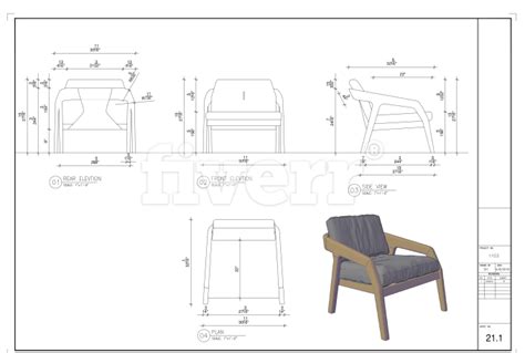 Sayed_handol: I will draft your furniture, woodworking, joinery cad ...