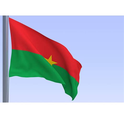 The Burkina Faso (BF) Flag Polyester Flag 5*3 FT 150*90 CM All color Logos-in Flags, Banners ...