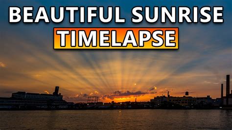 [4K Timelapse] Crepuscular Rays During Sunrise - YouTube