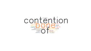 BONE OF CONTENTION: Synonyms and Related Words. What is Another Word ...