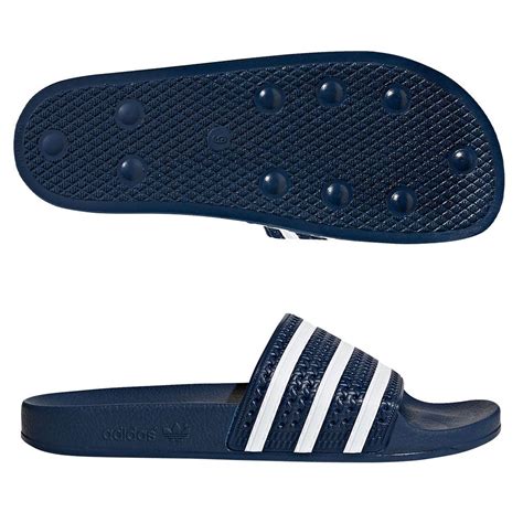 adidas Adilette Sandal - navy/white | Soccer Village