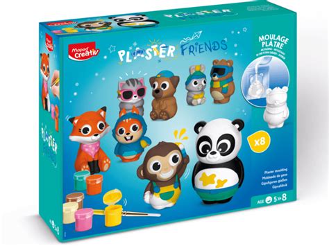 Maxi coffret plâtre moulage Plaster Friends animaux – Dès 5 ans – Maped France