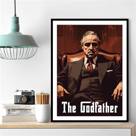 The Godfather 4 Poster Style Wall Art