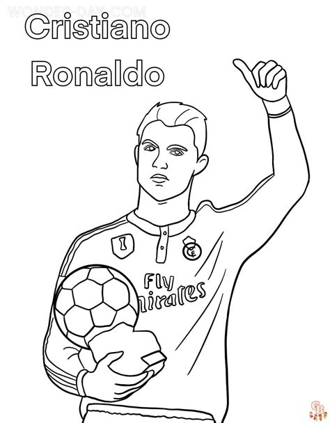 Gambar Mewarnai Ronaldo