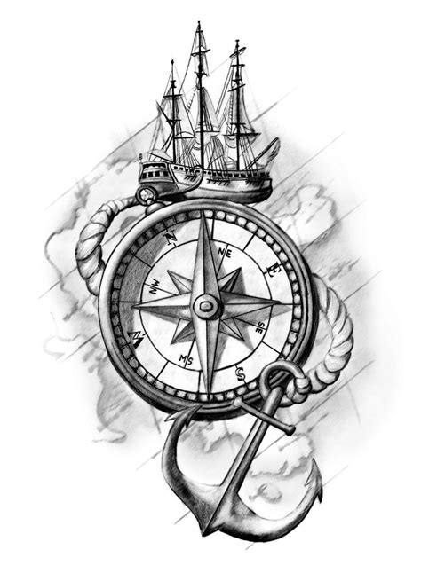 Compass Tattoo Design by cassiemunson-art on DeviantArt