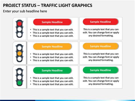 Project Status - Traffic Lights Graphics PowerPoint - PPT Slides