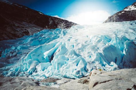 Jostedal Glacier in Norway, Summertime Stock Photo - Image of glacier, norway: 182163992