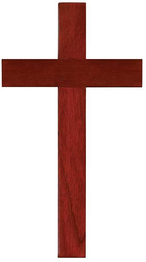 Mahogany Wood 10 Inch Christian Wall Cross Lord God Jesus Wood Wall ...